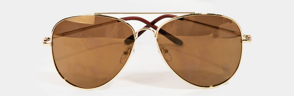 Double Bridge Aviator Sunglasses
