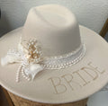 Custom BRIDE Flat Brim Hat