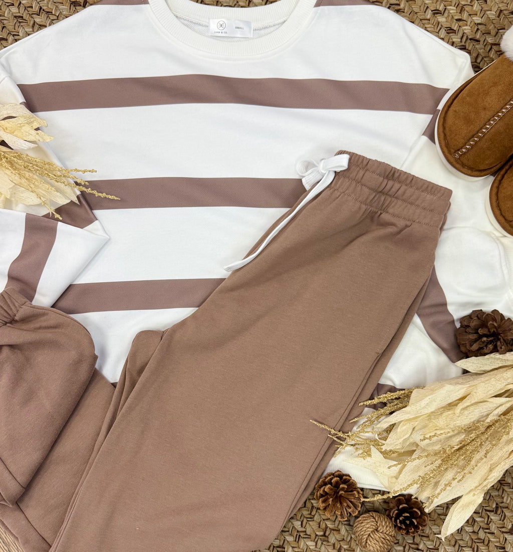 Leonard Striped Pullover & Jogger Set