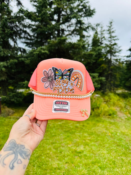 STAY POSITIVE Custom Trucker Hat