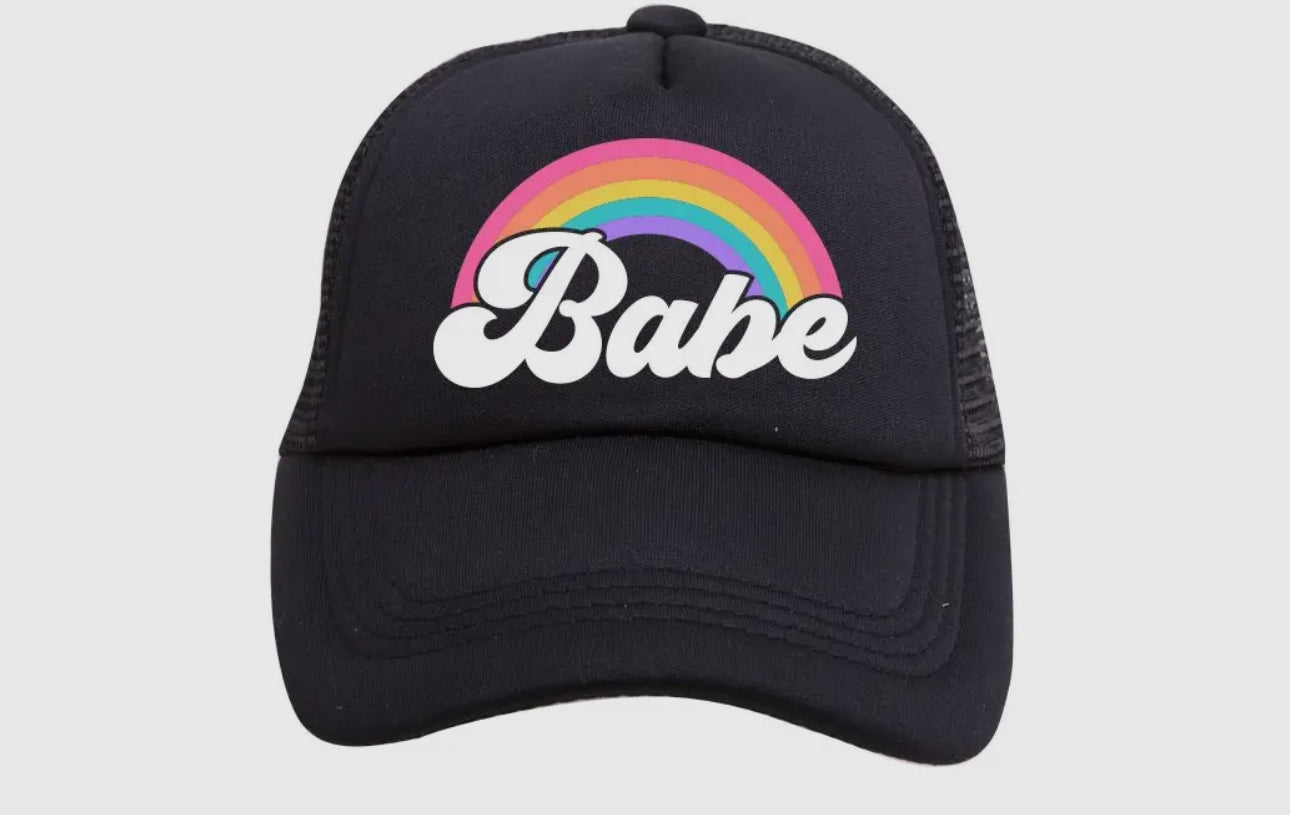 Rainbow Babe Trucker Hat - Toddler