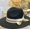 Custom Flat Brim Hat - Green & Beige