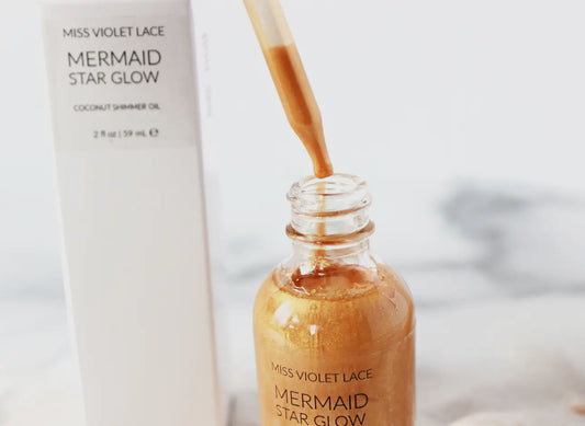 Gold Body Shimmer Oil • Coconut Moisturizer/ Mermaid Glow