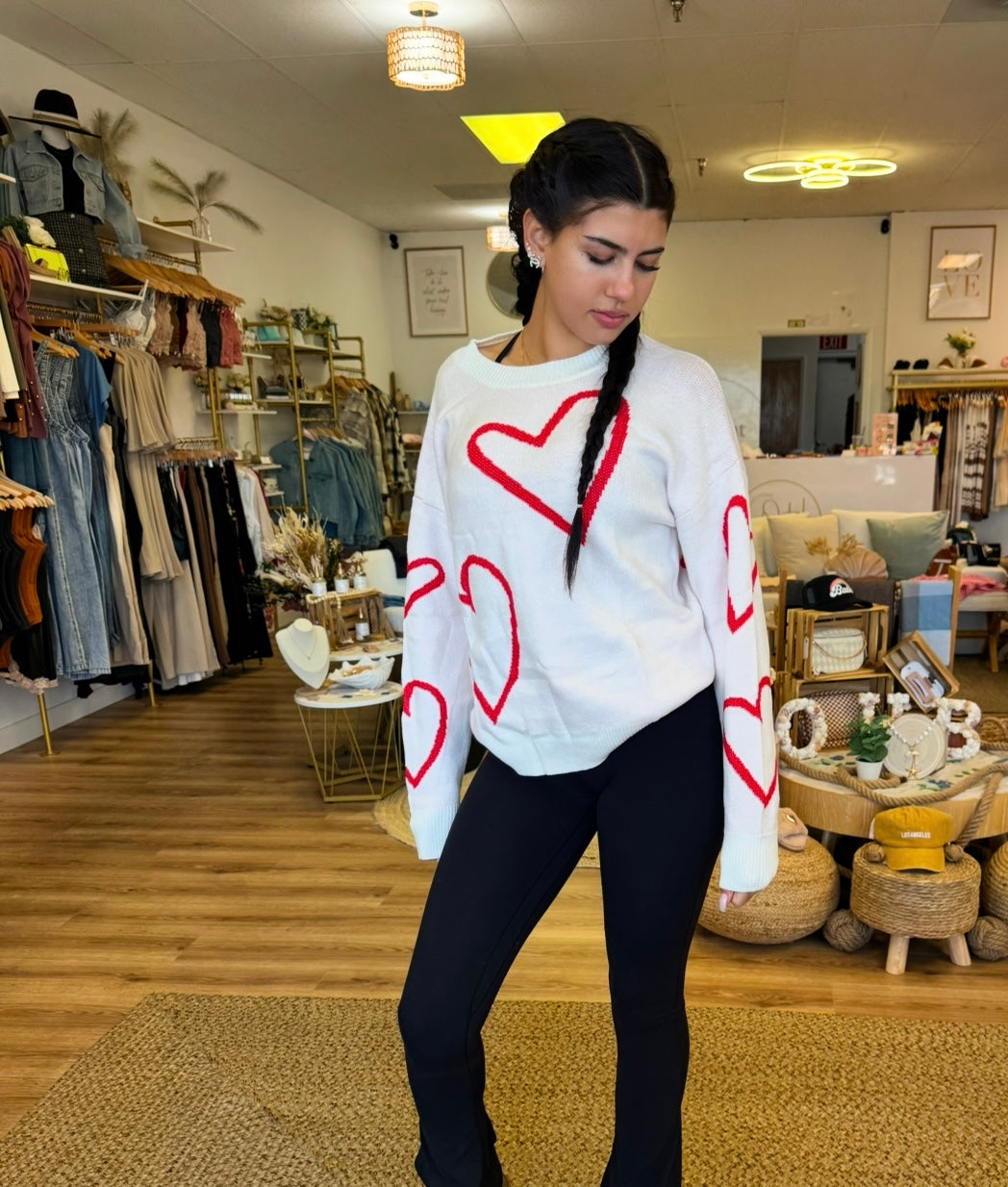 Heart Valentine’s Day Pullover Sweater