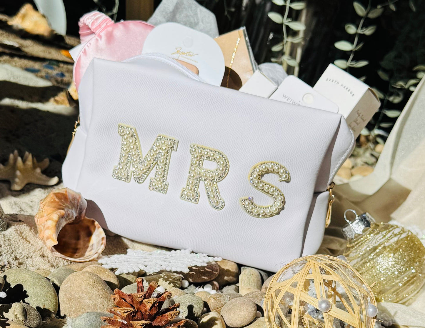 MRS Bridal Beauty Cosmetics Pouch - Makeup Bag For Brides