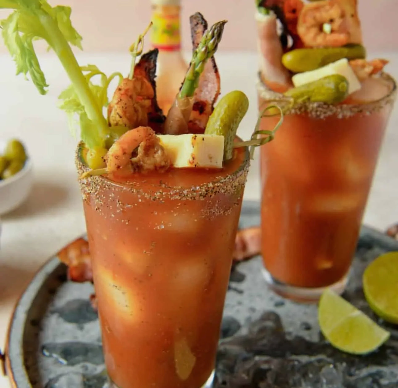 Spicy Bloody Mary Mix In A Mug