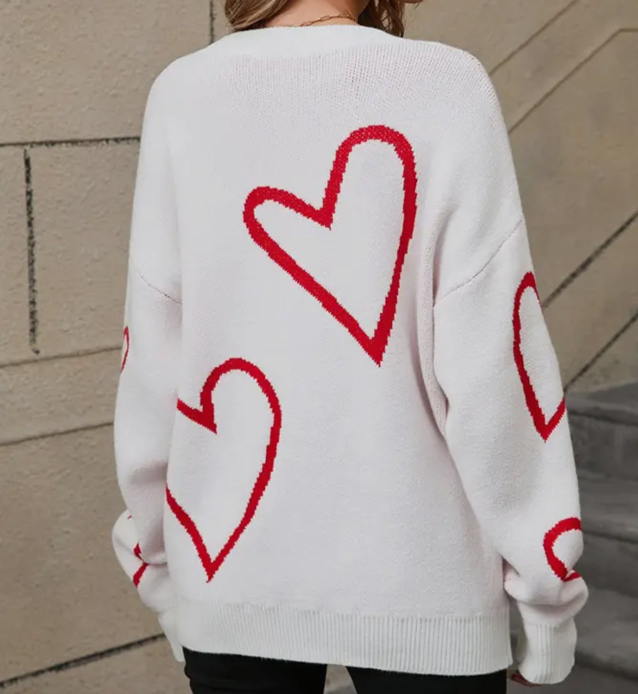 Heart Valentine’s Day Pullover Sweater