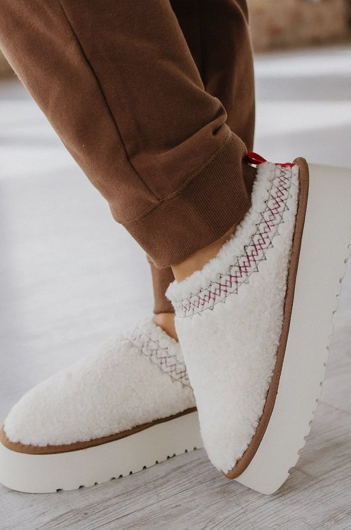 Isabella Suede Contrast Slippers
