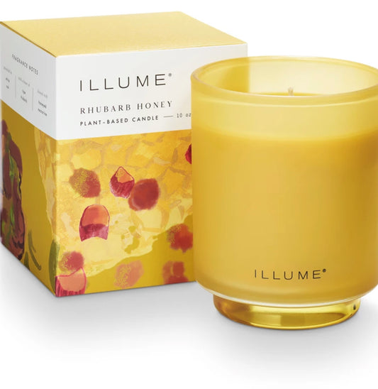 Rhubarb Honey Refillable Boxed Glass Candle
