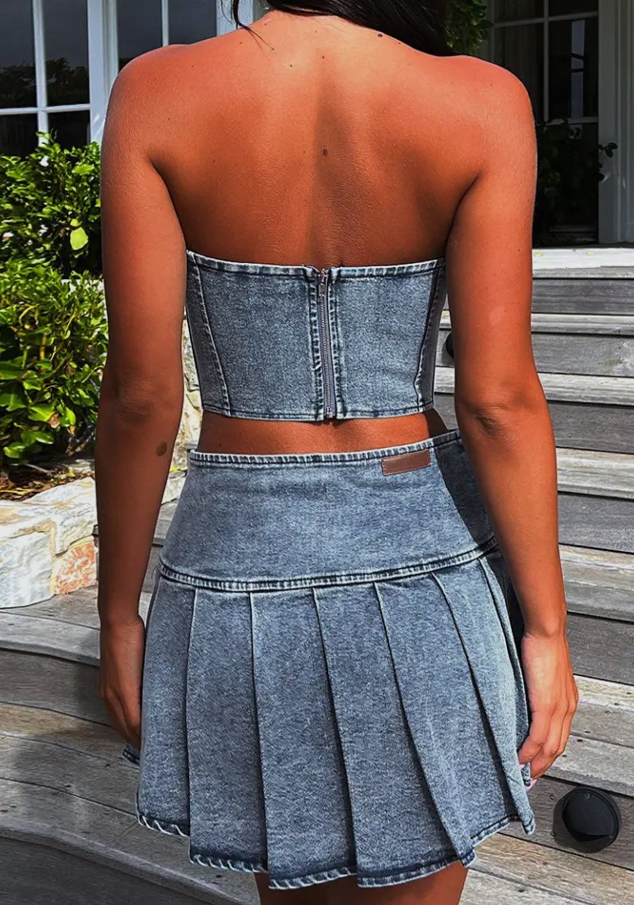 Blue Denim Skirt
