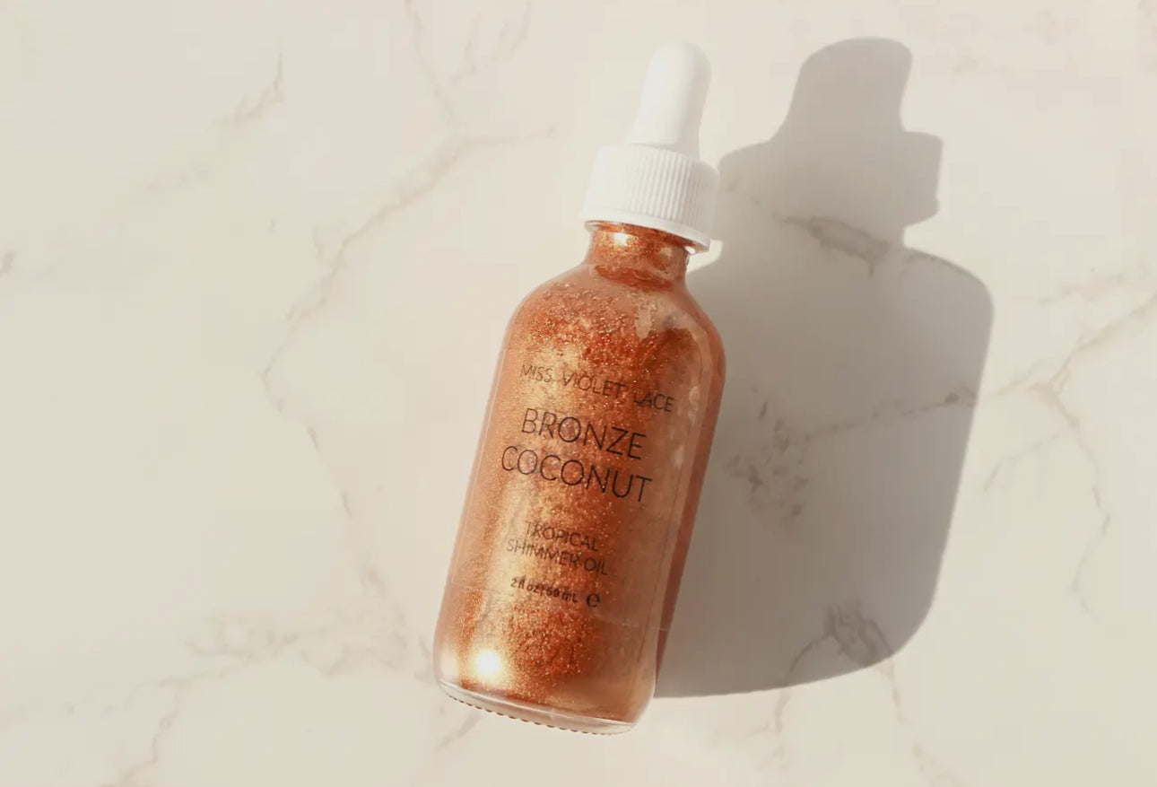 Natural Bronzer Body Oil • Shimmer/ Bronze Coconut