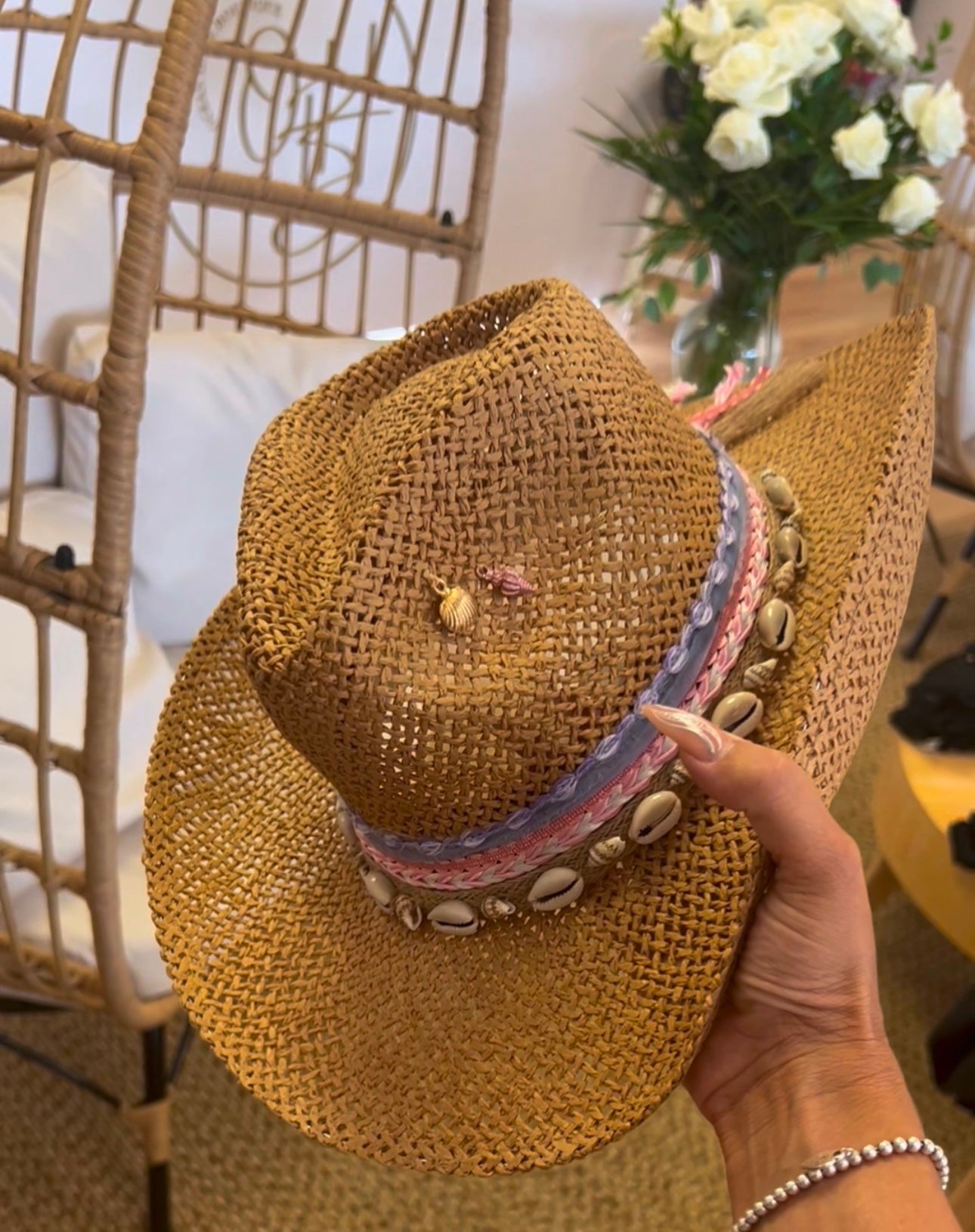 Custom Coastal Straw Hat
