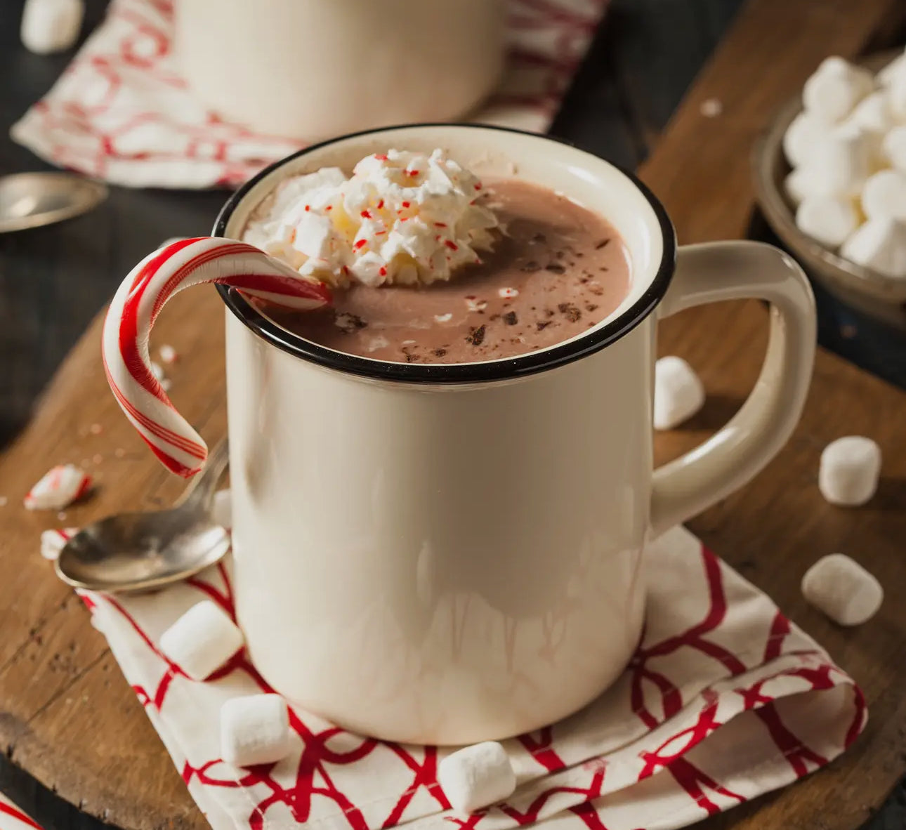 Peppermint Hot Chocolate Mix Shot