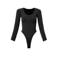 Double Layer Round Neck Long-sleeve Bodysuit
