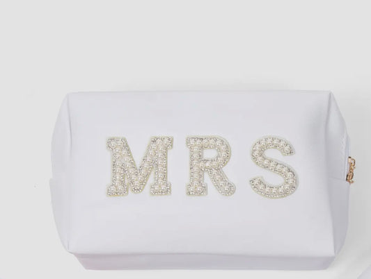 MRS Bridal Beauty Cosmetics Pouch - Makeup Bag For Brides