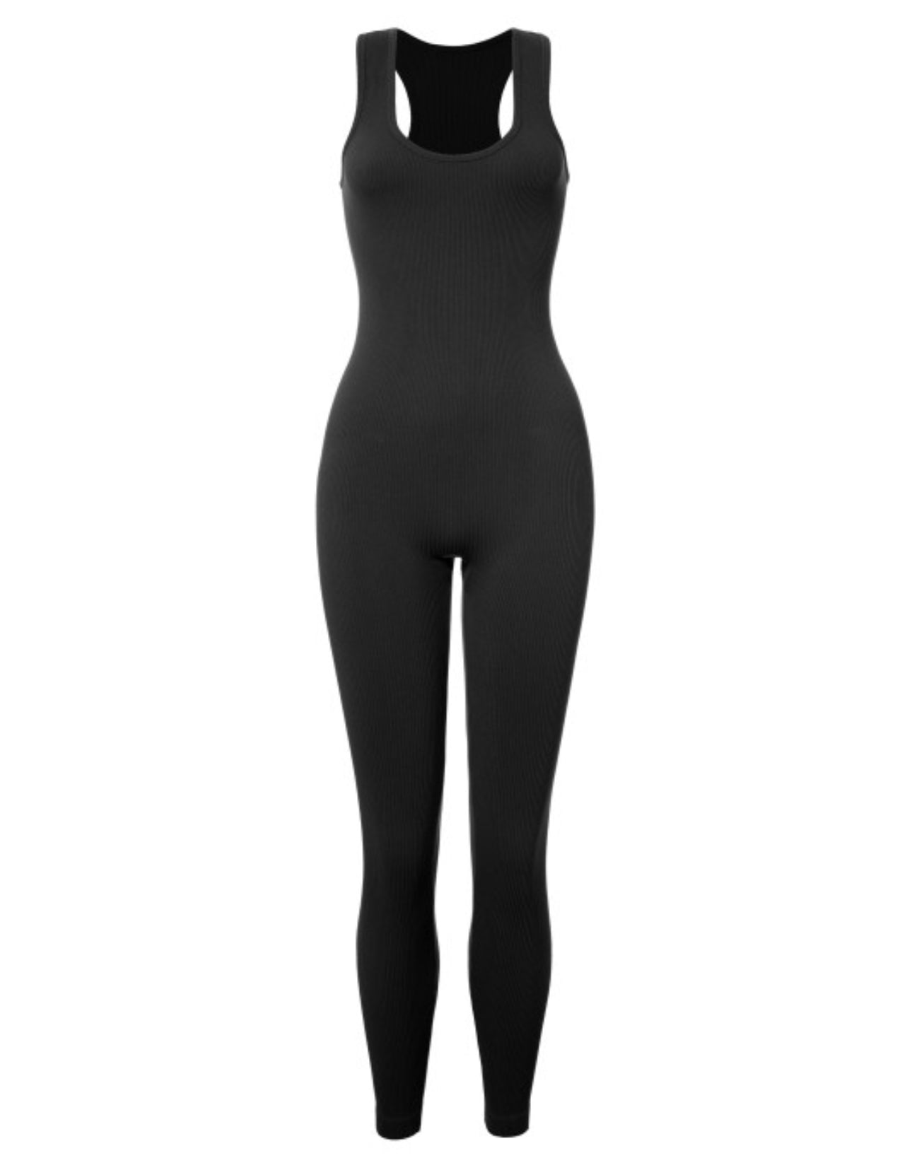 Ribbed Racer Hale Back Sleeveless Tank Jumper