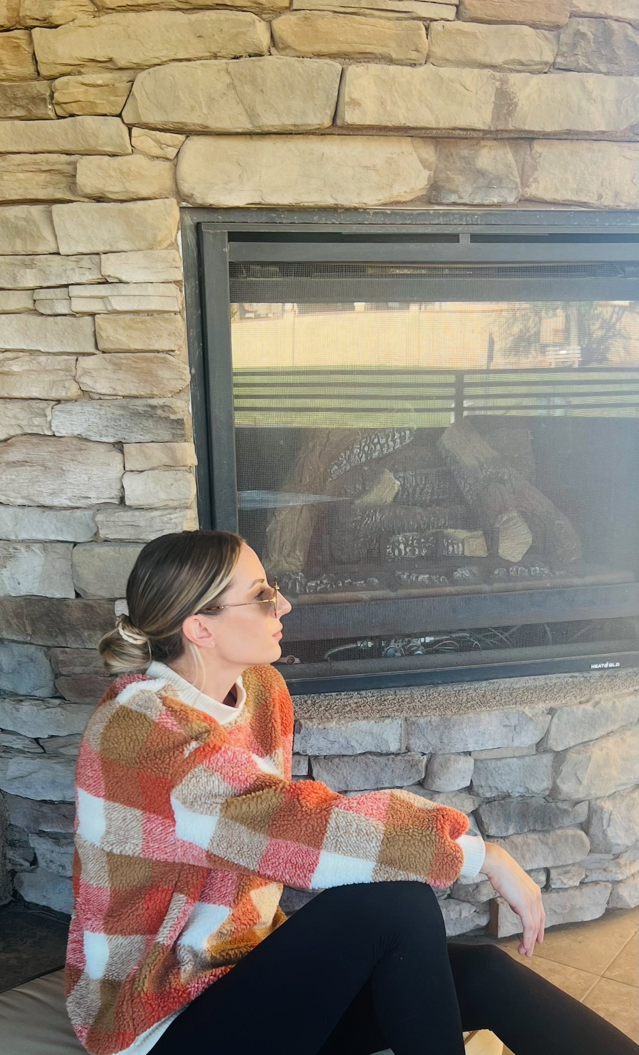 MULTICOLORED CHECKERED PULLOVER