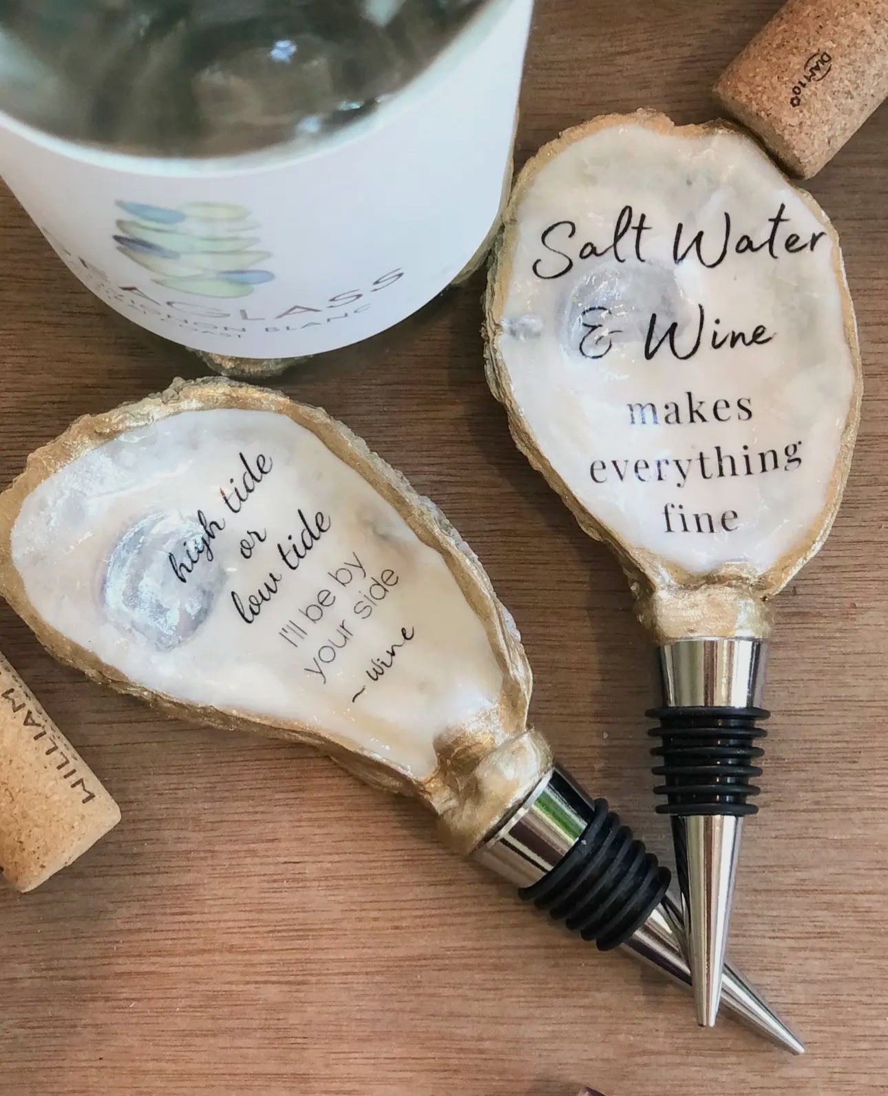 Salt Water & Wine - Bottle Stopper