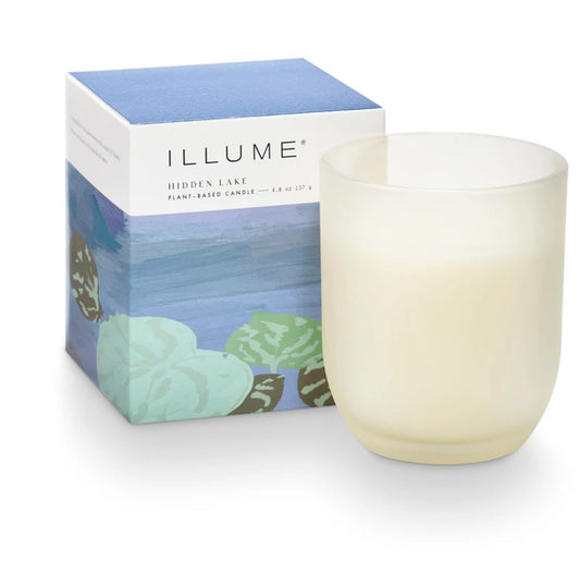 Hidden Lake Baby Boxed Glass Candle
