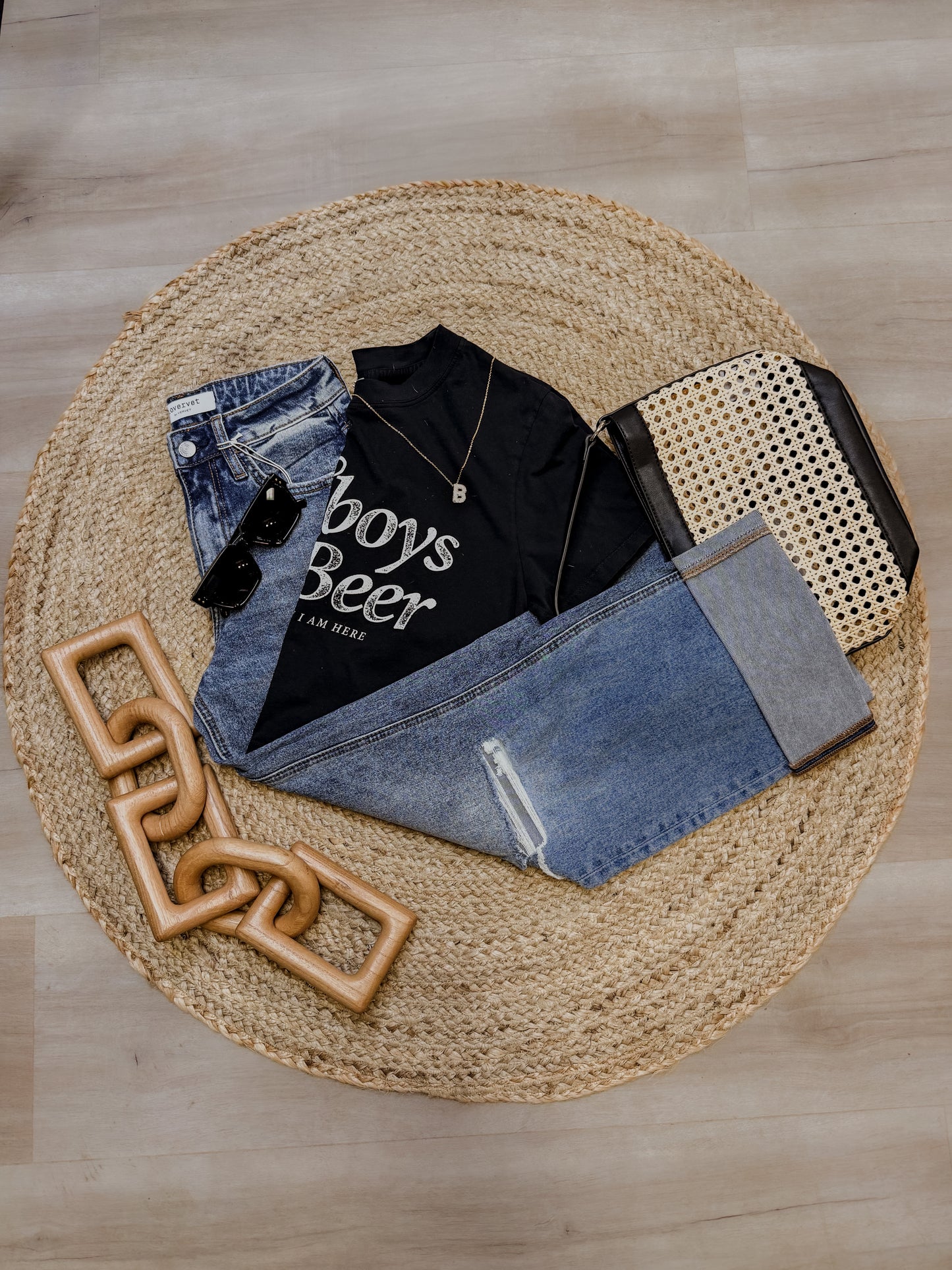 COWBOY N BEER GRAPHIC CROP TOP