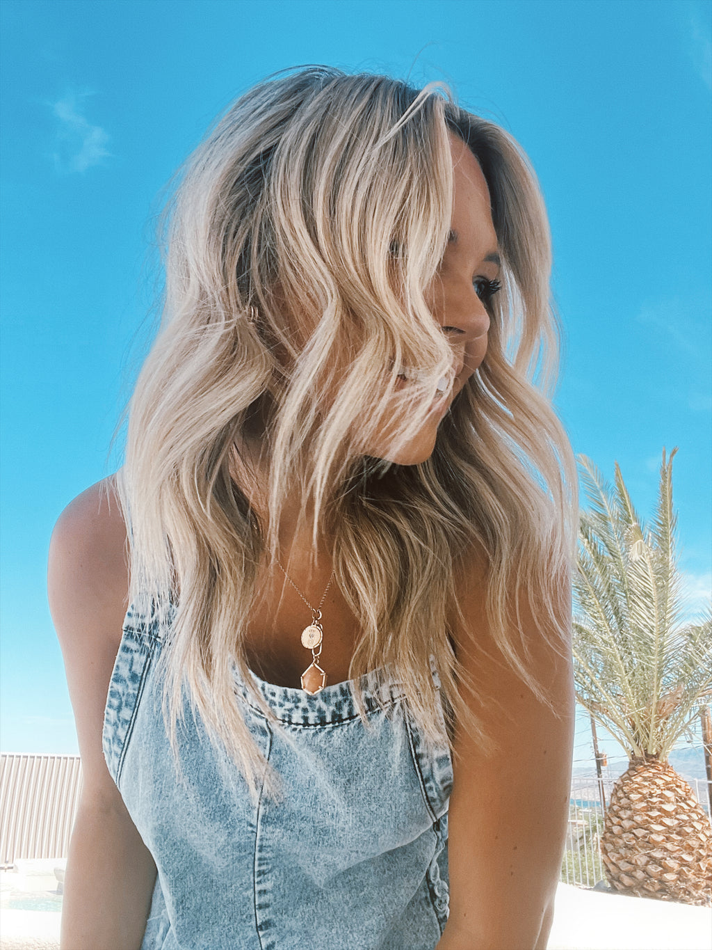 Wash Frayed Exposed Seam Wide Leg Denim Overall
