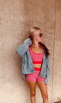 GINGHAM TANK TOP
