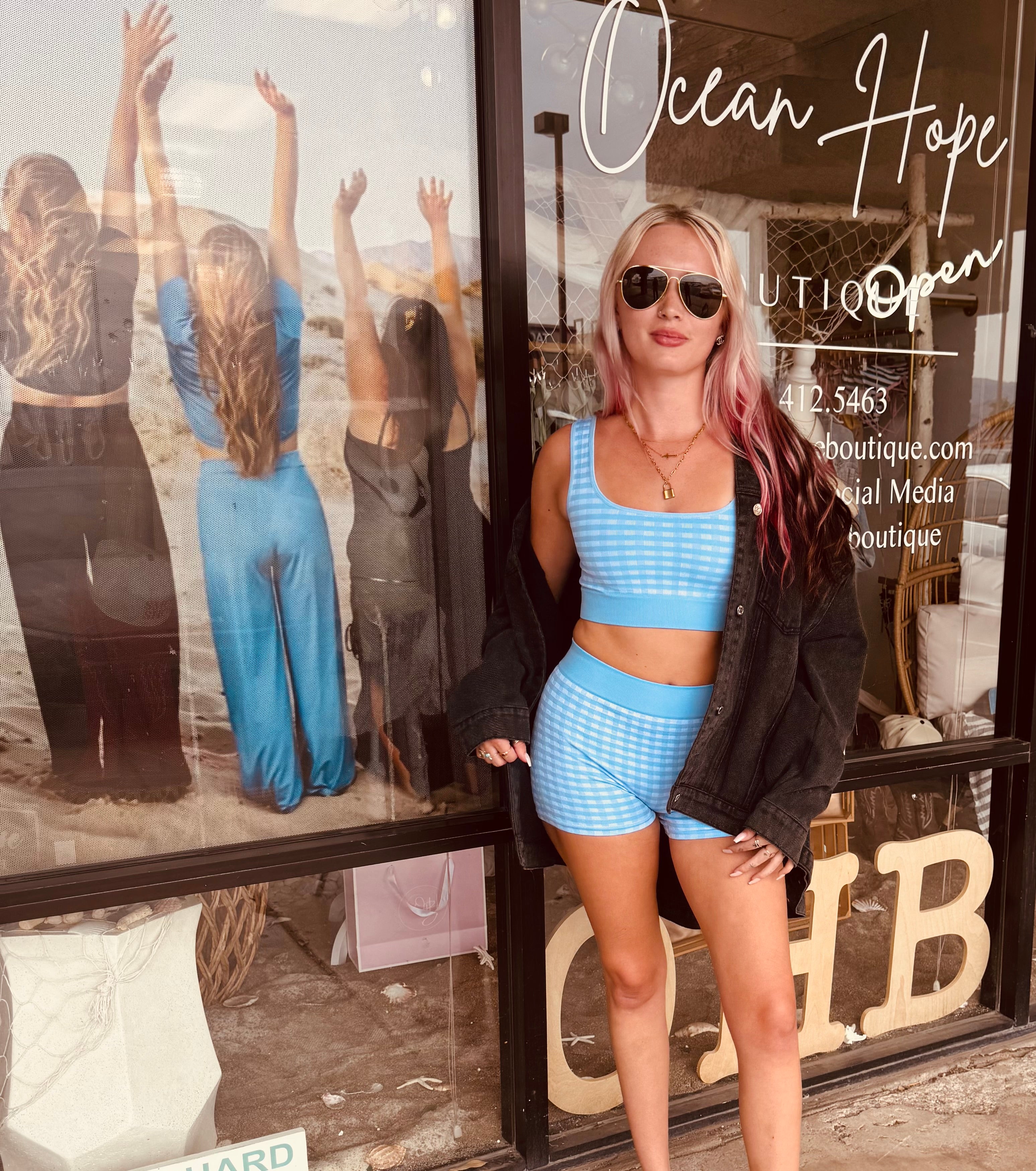 GINGHAM HIGH WAIST SHORTS