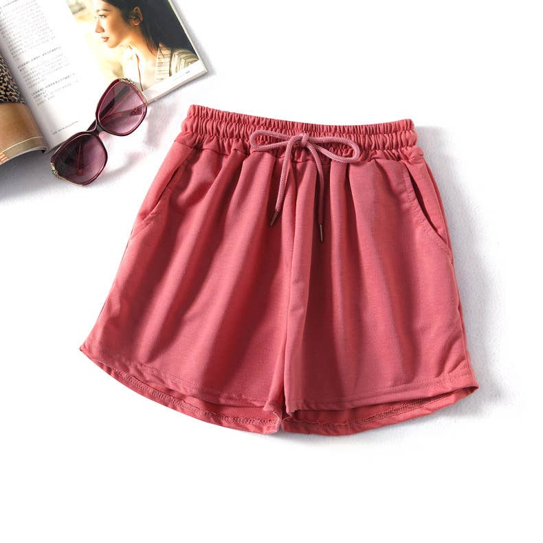 Athleisure Elastic waist sweat short