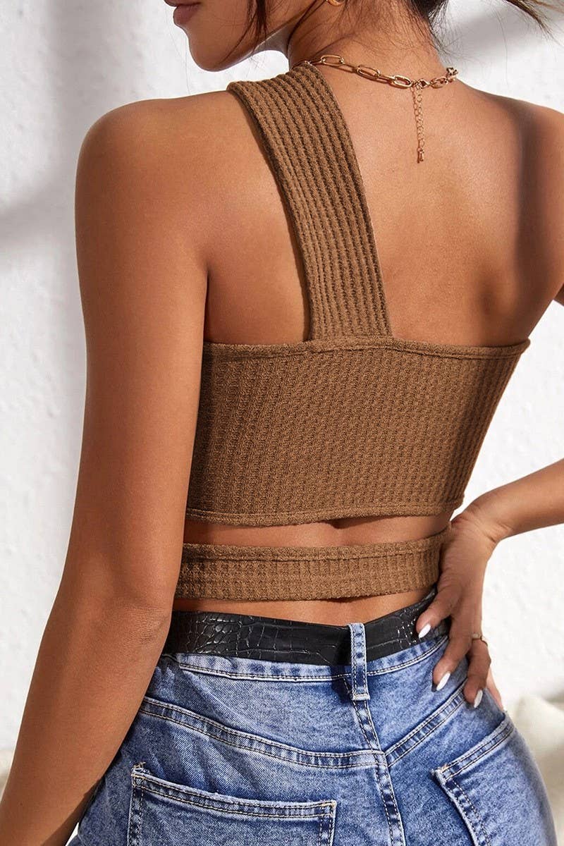 SEXY HOLLOW KNIT TANKTOP