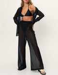 Cover up smock mesh pants
