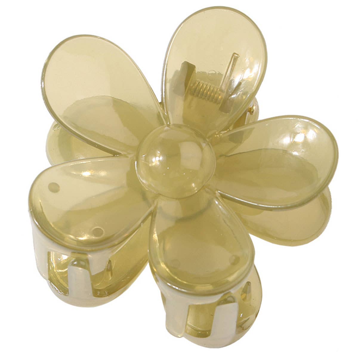 Matte Floral Hair Claw Clip