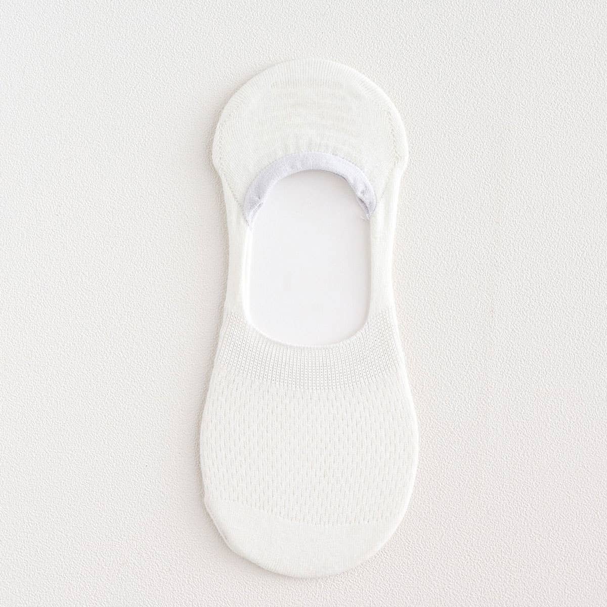Mesh Solid No Show Socks
