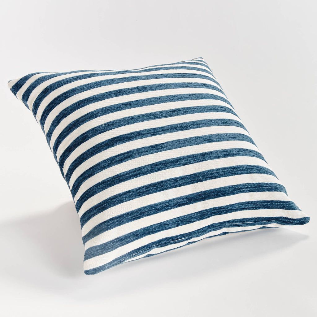 Grant Square Indoor-Outdoor Pillow 20", Navy Blue