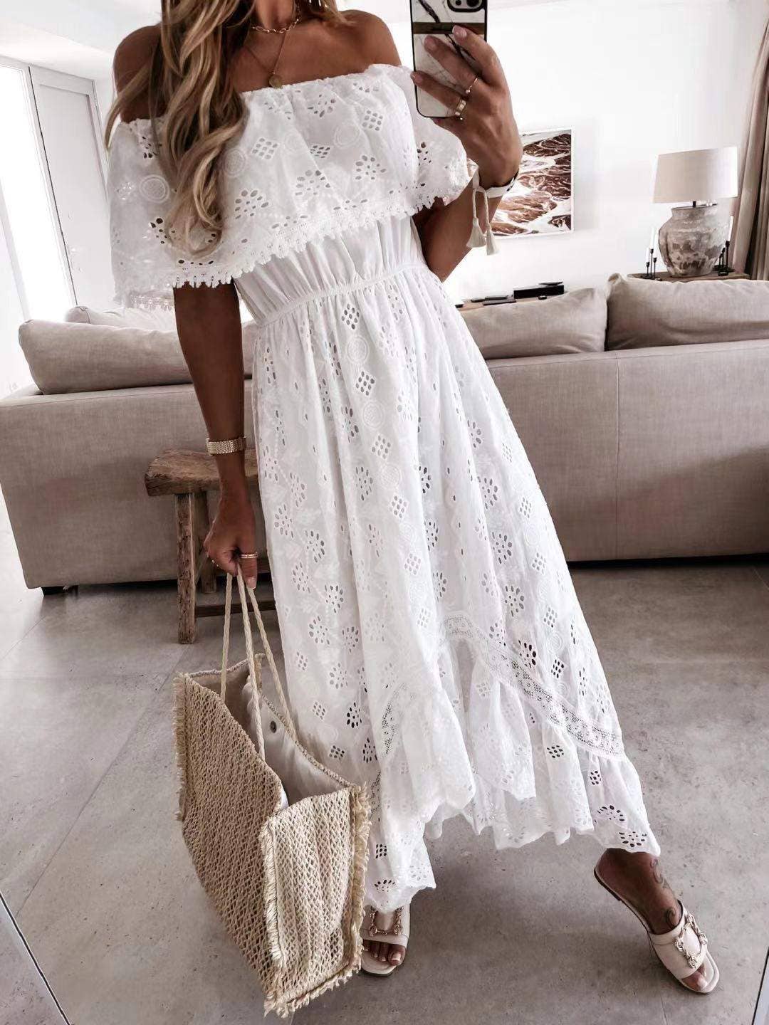 Off Shoulder Beach Dress
