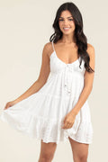 EYELET EMBROIDERED SUNDRESS