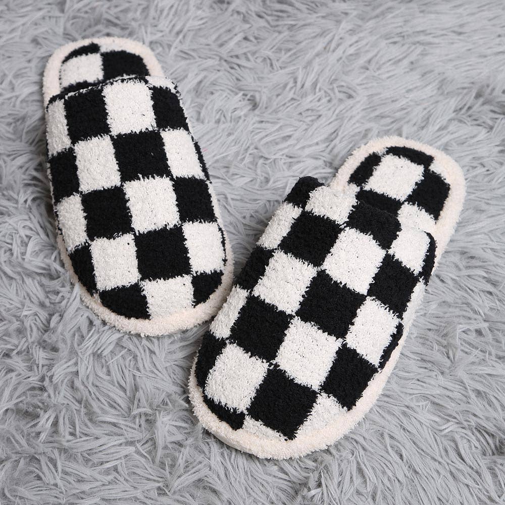 Checkered Slippers