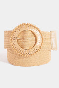 Elastic Braided Hoop Buckle Belt