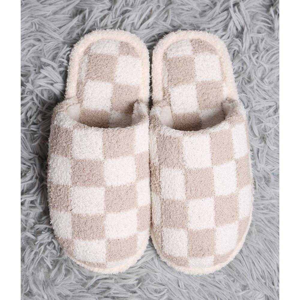 Checkered Slippers