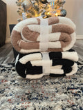 Mama X Checkered Blanket