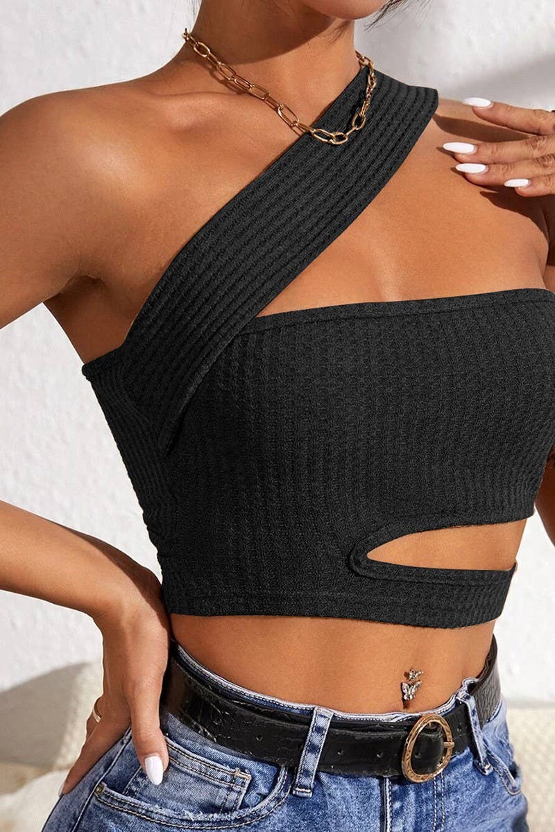 SEXY HOLLOW KNIT TANKTOP
