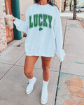 Lucky Varsity Adult Crewneck Pullover