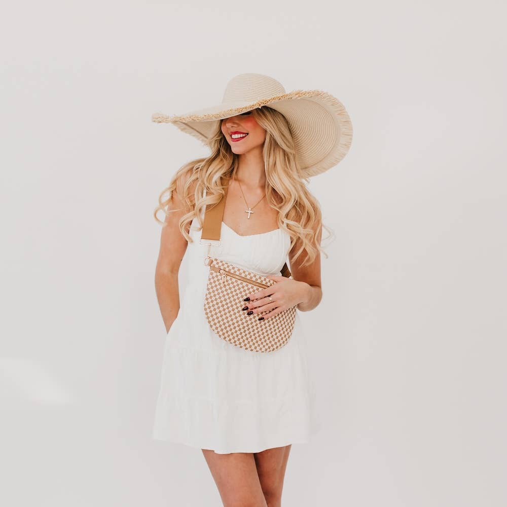 Lake Shore Drive Wide Fringe Sun Hat
