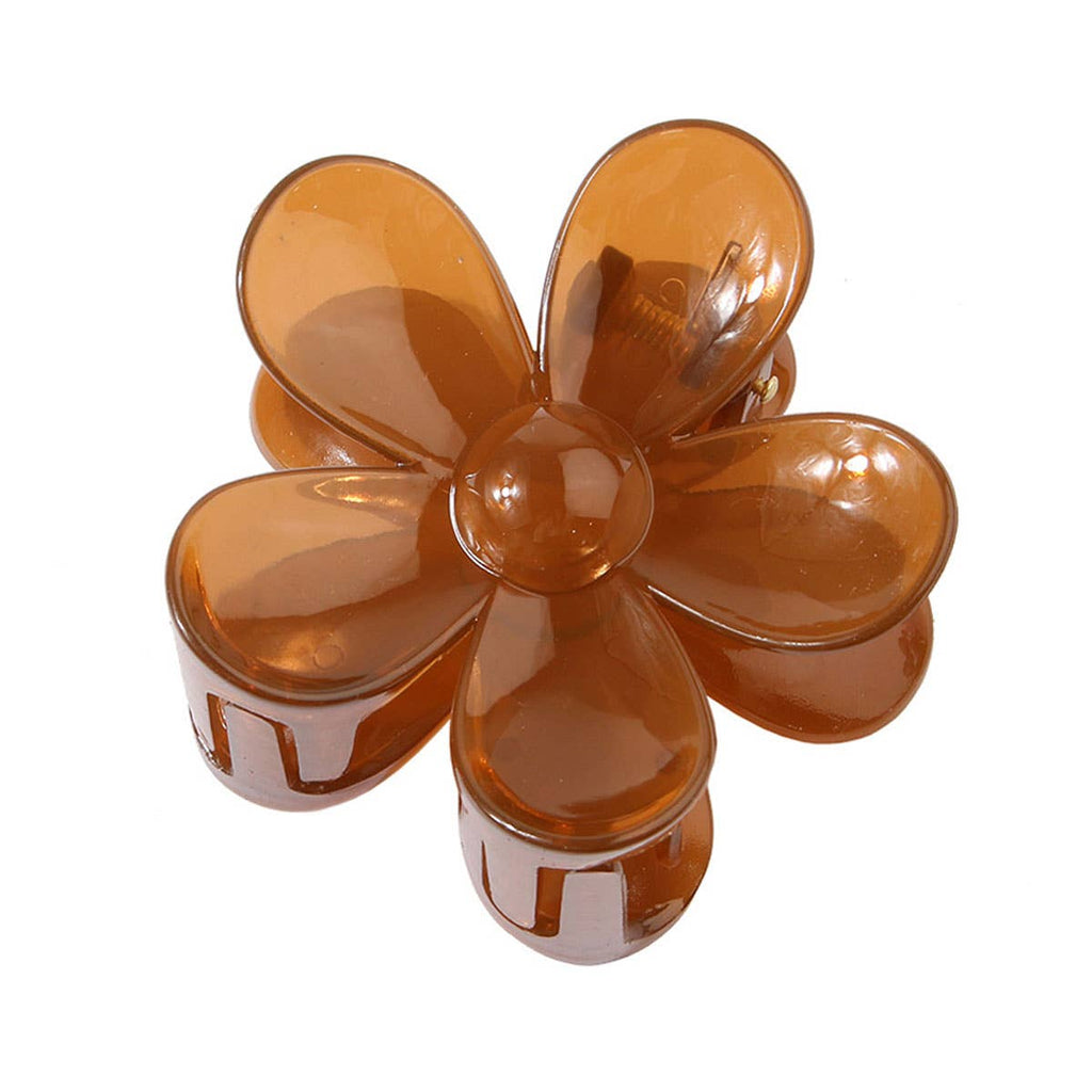 Matte Floral Hair Claw Clip