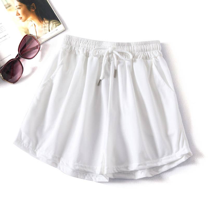 Athleisure Elastic waist sweat short