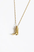 18K Gold Plated Cowboy Boot Gold Necklace Pendant (PRE🤍ORDER)