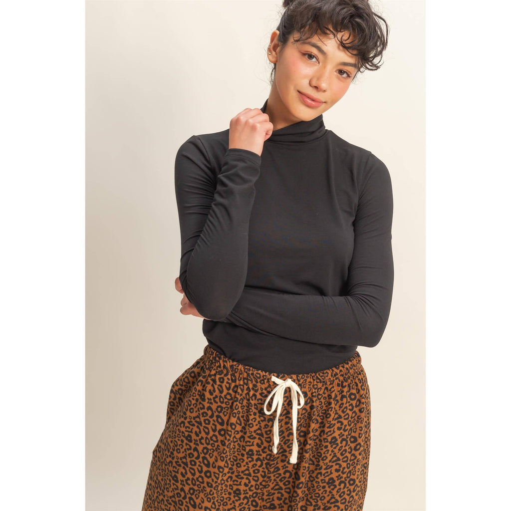 Long Sleeve Fitted Turtleneck