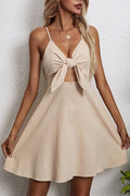 Bow Knot Backless Sling Dress