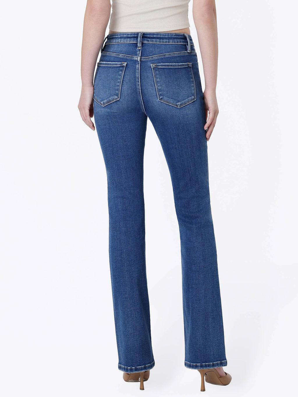 HIGH RISE MEDIUM DARK WASH BOOTCUT JEANS (PRE🤍ORDER)