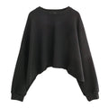 Crop top sweatshirt