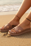 Cutout Design Open Toe Sandals